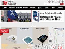 Tablet Screenshot of fcechile.cl